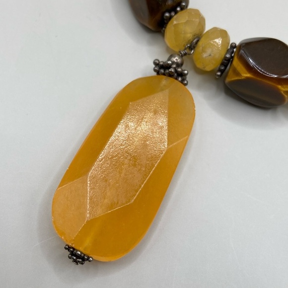 Silpada Honey Jade Pendant Necklace - Picture 3 of 11